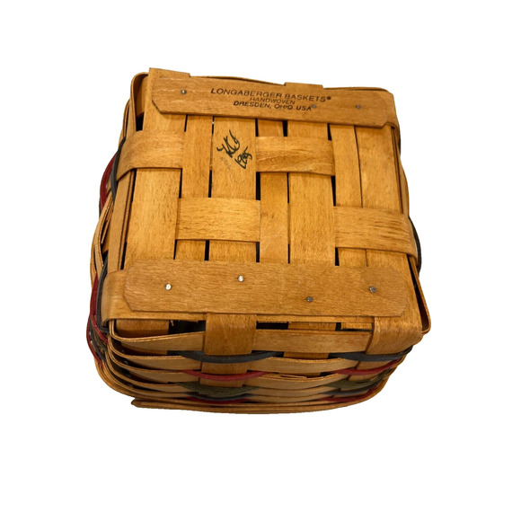 1995 Longaberger Woven Traditions Large Berry Basket w/Liner & Protector - Picture 4 of 4